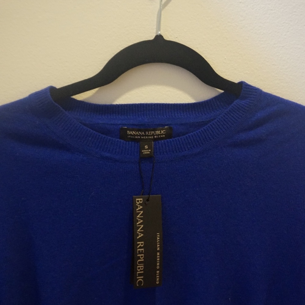 Banana Republic Blue Merino Wool Sweater
